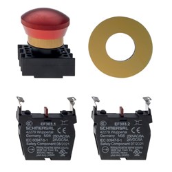 Schmersal 103008214 Pushbutton 22.3mm Dia Hole
