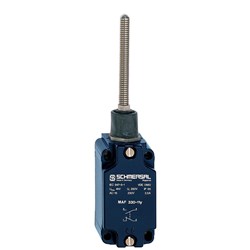 Schmersal 131160633 Position Switch Spring Rod Lever 1NO-1NC Die Cast Light Alloy Painted Silver Contact