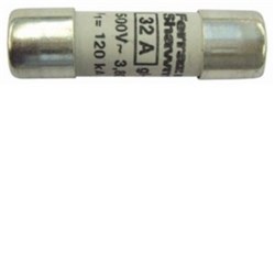 Mersen 22G06 Fuse Link 6A 690VAC Cylindrical Ferrule 22mm Dia x 58mm L 120kA Ceramic gG