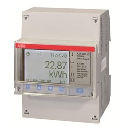 ABB A42-552-100 Electricity Meter 6A 1PH 4 Digital Inputs/Outputs I/O Platinum