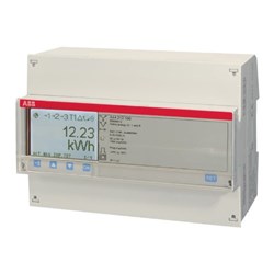 ABB A44-212-100 ThreePHase Electricity Meter 6A 3PH 1 Digital Output I/OPulse Bronze