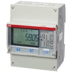 ABB B23-313-100 ThreePHase Electricity Meter 65A 3PH 2 Digital Inputs/Outputs I/O Silver