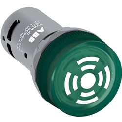ABB CB1-602G Buzzer Illuminated 110-130VAC/DC Green Continuous Output 15mA 126mcd