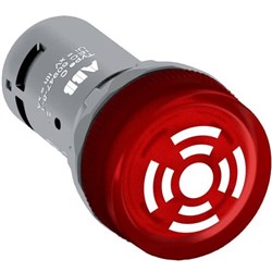 ABB CB1-611R Buzzer Illuminated 110-130VAC/DC Yellow Pulsating Output 70mA 60mcd