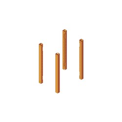 Elsteel CB10311A Corner Bar 2000mmL Mild Steel RAL2000 Orange For Techno Modular Switchboards
