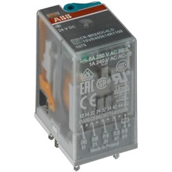 ABB CRM110DC2L Pluggable Interface Relay 21.2mm W Flat Plug-In Connector Terminal 110VDC 12A