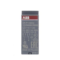 ABB CRP110DC2 Pluggable Interface Relay 110VDC 2CO SPDT Contact 8A