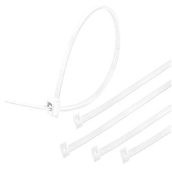 IPD CT100-2.5W Cable Tie 2.5mm W x 100mm L 25mm Dia Bundle 100 PCS