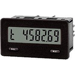 Red Lion CUB5TR00 Miniature Electronic Dual Counter and Rate Indicator 9-28VDC 8 Digit LCD Display