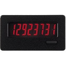 Red Lion CUB7CVR0 Miniature Electronic Counter 50-250VAC/VDC 8 Digit LCD Display
