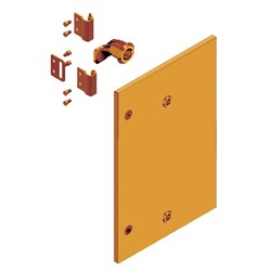 Elsteel Techno Door 600W x 400H Orange RAL2000 Orange SMF 1.5mm Mild Steel DO10751A