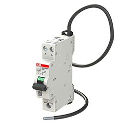 ABB DSE201C10A30NS Residual Current Circuit Breaker with Overcurrent Protection 6 kA 1P+N-P 30mA 10A C-Curve TypeA IP20