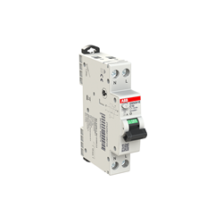 ABB DSN201EC10A30 RESIDUAL CURRENT CIRCUIT BREAKER WITH OVERCURRENT PROTECTION 6 KA 1P+N-P 30MA 10A C-CURVE TYPEA IP20