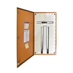 IPD E43A24T250 Distribution Board 24-P IP43 RAL 2000 Orange Mild Steel LBS 250A 800mm H x 600mm W x 200mm D