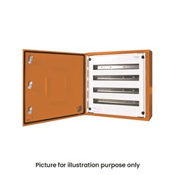 IPD E43ADIN Distribution Board 24-P IP43 RAL 2000 Orange Mild Steel 1 -Row 400mm H x 600mm W x 200mm D