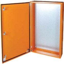 IPD E43AEMPTY62 Distribution Board IP43 RAL 2000 Orange Mild Steel 600mm H x 600mm W x 200mm D