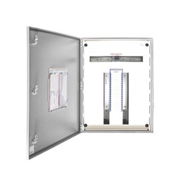 IPD E43L24CT125 Distribution Board 24-P IP43 RAL 7035 Grey Mild Steel LBS 125A 600mm H x 600mm W x 200mm D