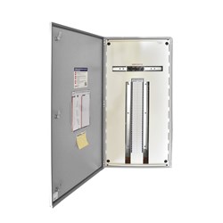 IPD E43L60T250 Distribution Board 60-P IP43 RAL 7035 Grey Mild Steel LBS 250A 1000mm H x 600mm W x 200mm D