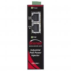 Red Lion EB-PSE-24V-1B Industrial PoE Injector 24VDC DIN Rail Mount