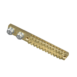 IPD EB12 12 Way Earth Bar 165 A 10 x 20sq-mm 144mm L Bar