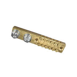 IPD EB6 6 Way Earth Bar 165 A 10 x 20sq-mm 100mm L Bar