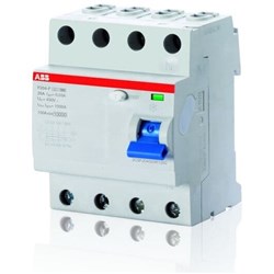 ABB F204F63/0.03 Residual Current Circuit Breaker 4-P 63A 10 kA Type F