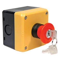 IDEC FB1W-X4F01R Pushlock Key Reset Non-Illuminated Red 1NC