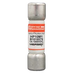 Mersen HP10M12 Photovoltaic Fuse 12 A 1000VDC gPV 10mm Dia x 38mm Fuse Ferrule Terminal
