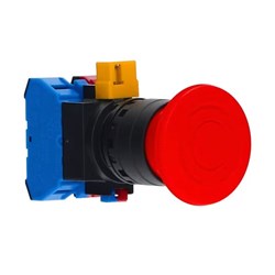 IDEC HW1B-V4F11-R Emergency Stop Switch Non-Illuminated 1NO+1NC Red Plastic