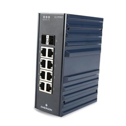 Emerson IC086GLM082 PROFINET Managed Gigabit EtherNet Switch 10/100 Mbps/1Gbps in RJ45: 8 100FX or 1000 BaseF