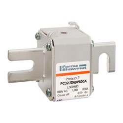 MERSEN FUSE LINK 800A 80MM FIXING FOR SEMICONDUCTOR PROTECTION BODY SIZE 32, 660V L300183