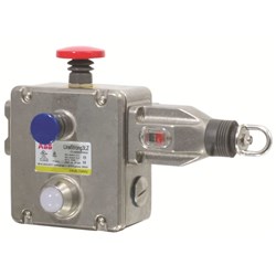 ABB LINESTRONG3LZ Emergency Stop Grab Wire W/E-Stop Button 2NO+4NC Silver Contact 316 Stainless Steel
