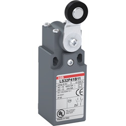 ABB LS32P41B11 Limit Switch 18mm Plastic Roller Lever 1NO-1NC 30mm W Plastic