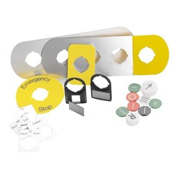ABB MA6-1061 Legend Plate 28mm W 12mm H 1mm D Plastic