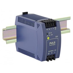 Puls ML50.101 Power Supply 1PH 110-300VDC 24VDC 2.1A 50 Watt 6.8 Watt DIN Rail Mount Spring Clamp IP20