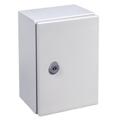 IDE MSB404015G Mild Steel Enclosure Cold Rolled Steel 400W 400H 150D RAL7035 Light Grey IP66