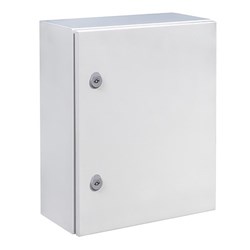 IDE MSB504025G Mild Steel Enclosure Cold Rolled Steel 400W 500H 250D RAL7035 Light Grey IP66
