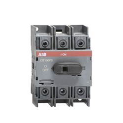 ABB OT100B22R3-K Base Mount 100A 3-P Base Mount 37 kW IP20 Front 70mm H x 100mm W x 66.5mm D 22mm Fixing