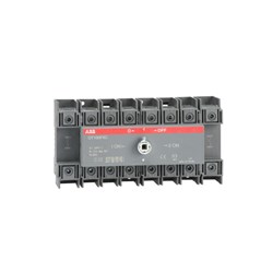 ABB OT100F4CK-K Changeover Switch IP20 Front 100A 4-P 750VAC/DC Black Knob Handle DIN Rail Mount
