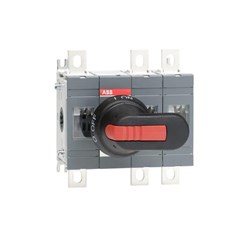 ABB OT160EV12P Disconnector Switch IP65 160A 3 1000VAC Black Pistol Handle Base Mount
