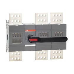 ABB OT2500E12P Disconnector Switch IP65 2500A 3 1000VAC Black Pistol Handle Base Mount
