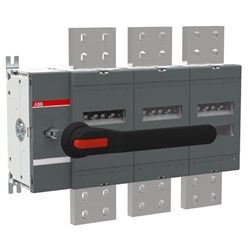 ABB OT4000E03P Disconnector Switch IP65 3800A 3 1000VAC Black Pistol Handle Base Mount