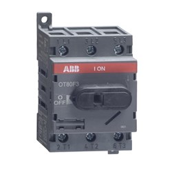 ABB OT80B22R3-K Load Break Switch 80A 3-P Base Mount 18.5 kW IP20 Front 72mm H x 65mm W x 69mm D 22mm Fixing