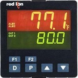 Red Lion PXU31DE0 Temperature/Process Controller 24VDC 22 in 14 in Display DIN Rail Mount
