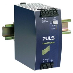 Puls QS10.481 Power Supply 1PH 110-150VDC 48VDC 5A 240 Watt 20.9 Watt DIN Rail Mount Spring Clamp IP20
