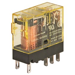 IDEC RJ2S-CL-A24 Slim Power Relay DPDT 24VAC Coil 8A Blade Terminal