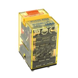 IDEC RU4S-D-D110 Universal Relay W/Indicator Diode And Latching Lever 4PDT 110VDC Coil 6A