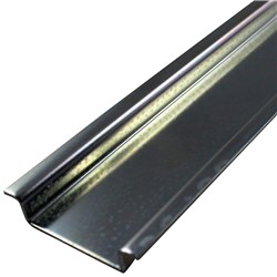 IPD TS35/S DIN Rail and G Rail Unslotted Heavy Duty Cable Duct Steel 2 m L 7.5mm H x 35mm W