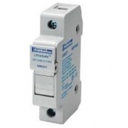Mersen USCC1 Fuse Holder 30A 600VAC/DC 10sq-mm Cable Entry 10mm Dia x 38mm L Fuse For: ATMR/ATQR