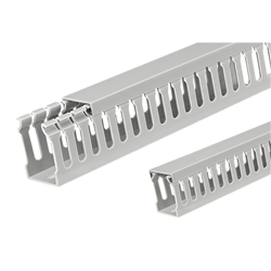 IPD WD2580 Open Slot Cable Duct Grey 2m L 80mm H x 25mm W SLOT SOLD IN PACKS OF 12